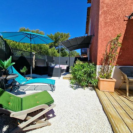 L'Instant Mer - Bord De Mer - Studio Avec Grand Jardin A La Capte Hyères Exterior foto
