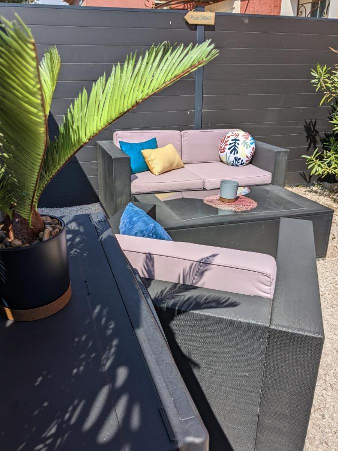 L'Instant Mer - Bord De Mer - Studio Avec Grand Jardin A La Capte Hyères Exterior foto
