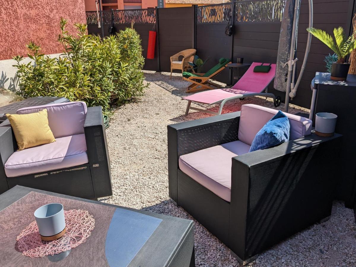 L'Instant Mer - Bord De Mer - Studio Avec Grand Jardin A La Capte Hyères Exterior foto