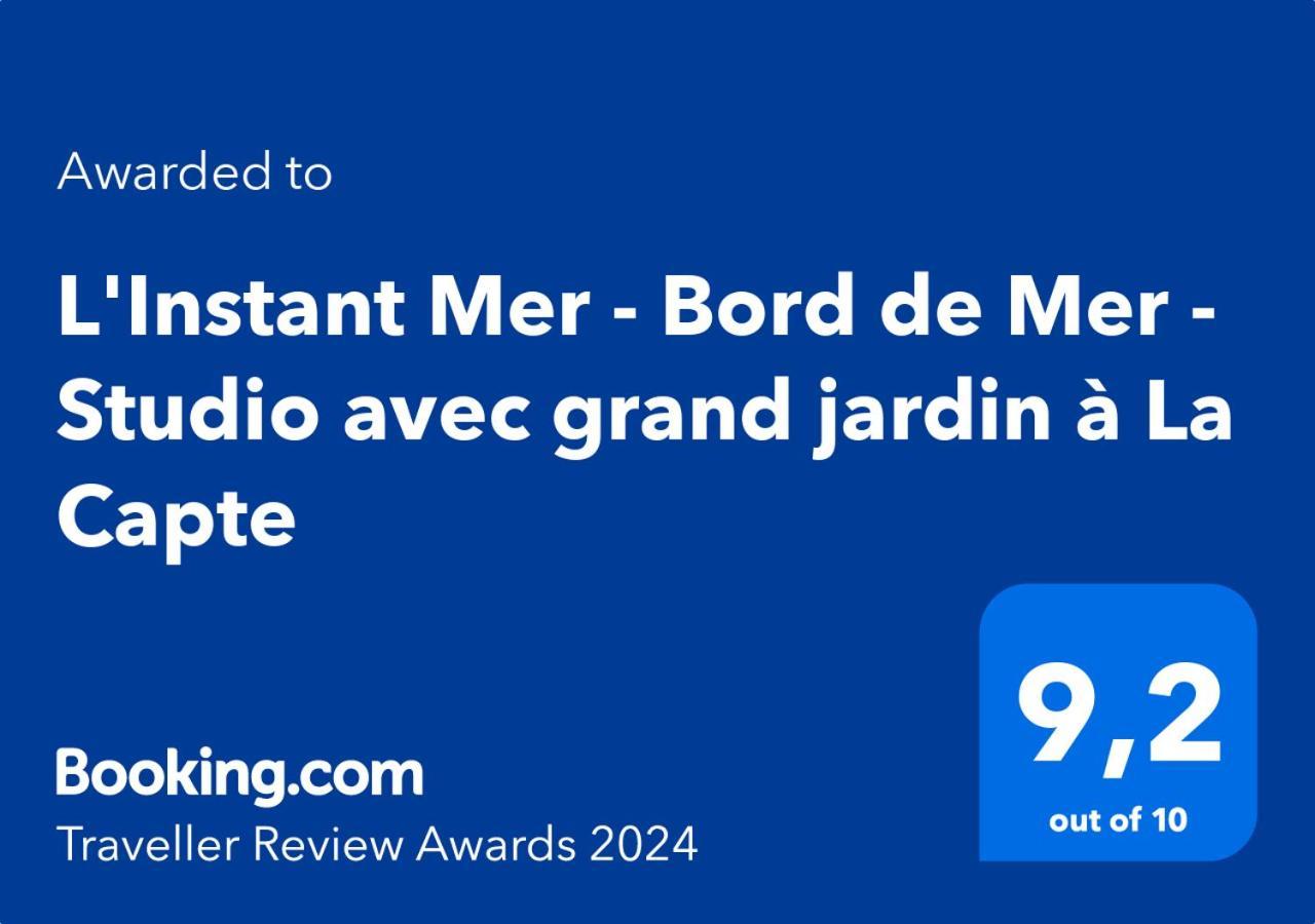 L'Instant Mer - Bord De Mer - Studio Avec Grand Jardin A La Capte Hyères Exterior foto