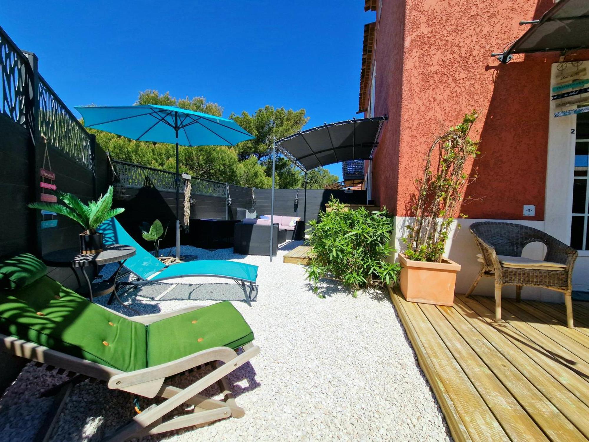 L'Instant Mer - Bord De Mer - Studio Avec Grand Jardin A La Capte Hyères Exterior foto
